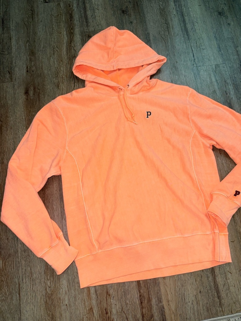 Victoria’s Secret PINK • Florescent Coral Hoodie - Picture 3 of 9
